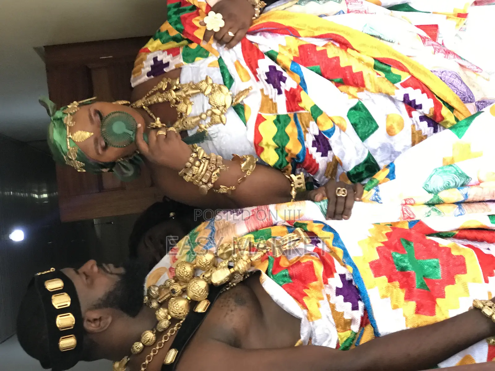 Gold Accessories With Kente for All Ages