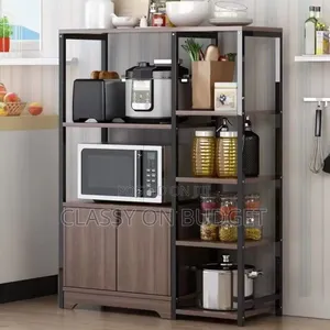 Multi Purpose Kitchen Rack/ Shelf/ Stand- Metal and Wood