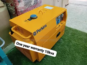 Yellow Perkins Generator 10kva Silent Diesel