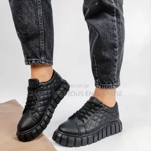 Women's Sneakers Platform Leather Shoes