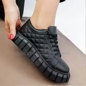 Women's Sneakers Platform Leather Shoes