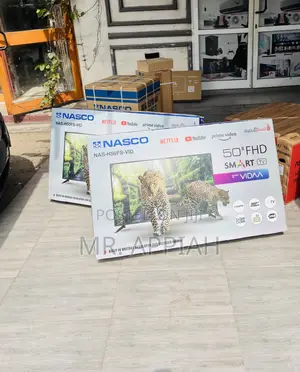 Get Nasco 50 Inch FHD Satellite Smart Screen Television.