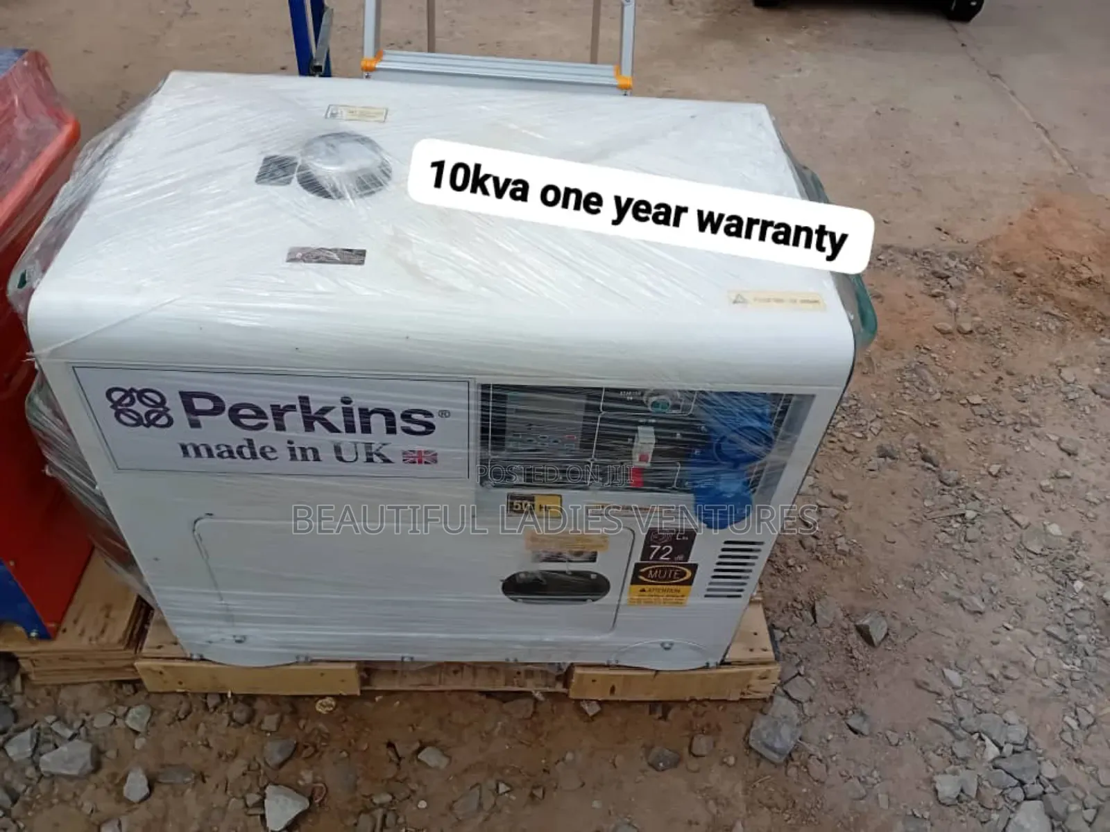 White Coloured Perkins Generator 10kva Silent Diesel 10kva