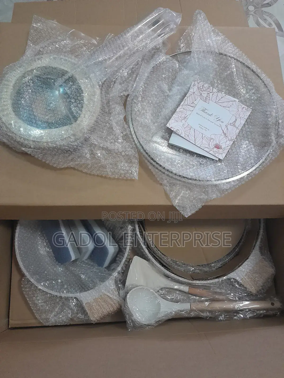 Non Stick Granite Cookware Free Ladles Cleaning Sponges