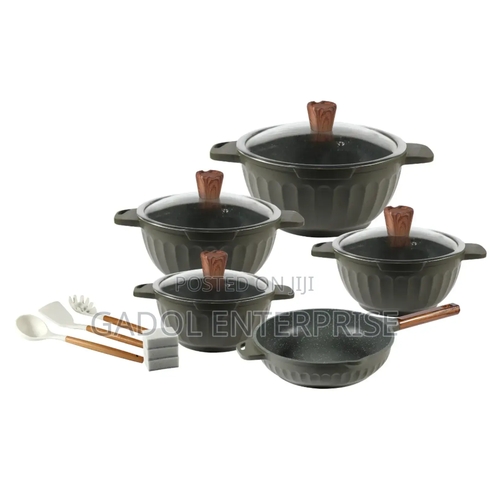 Diecast Marble Non Stick Cookware