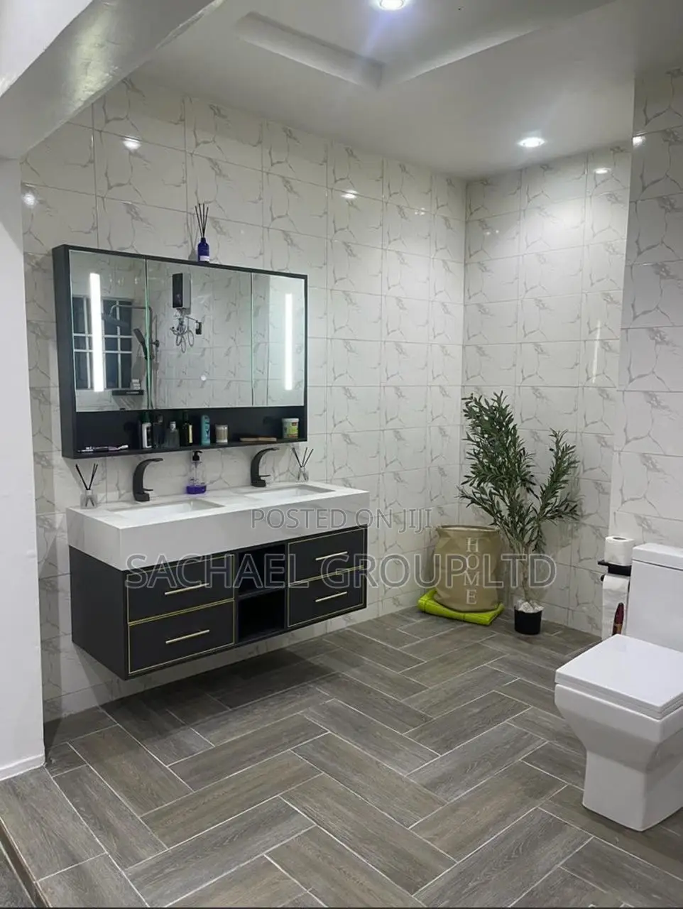 Double Sink Vanity Cabinet