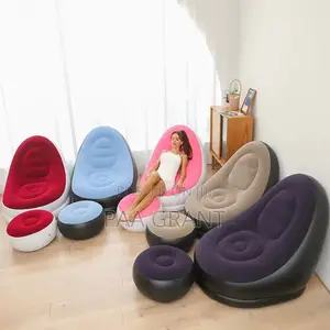 Relax Anywhere With Our Inflatable Air Sofa Chair + Free Pump