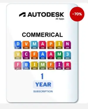 Autodesk Commercial Use License All Products 1year Subscript