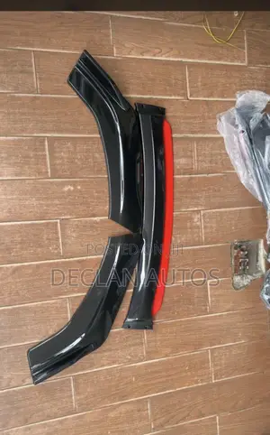 Honda Civic 2016 Front Bumper Lip Spoiler  Gloss Black Red