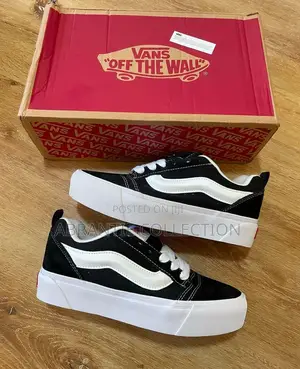 Vans Knu Skool Black/White High Sole