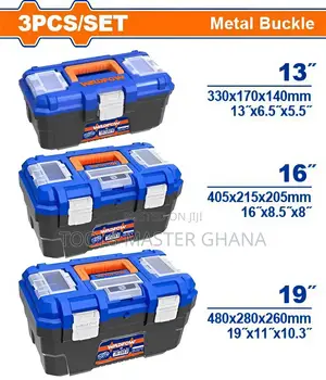 3 Pcs Plastic Tool Boxes Set # Wtb4103