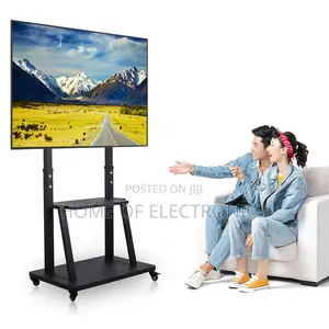 Durable for Meeting Halls Mobile Trolley Tv Stand(60-100)