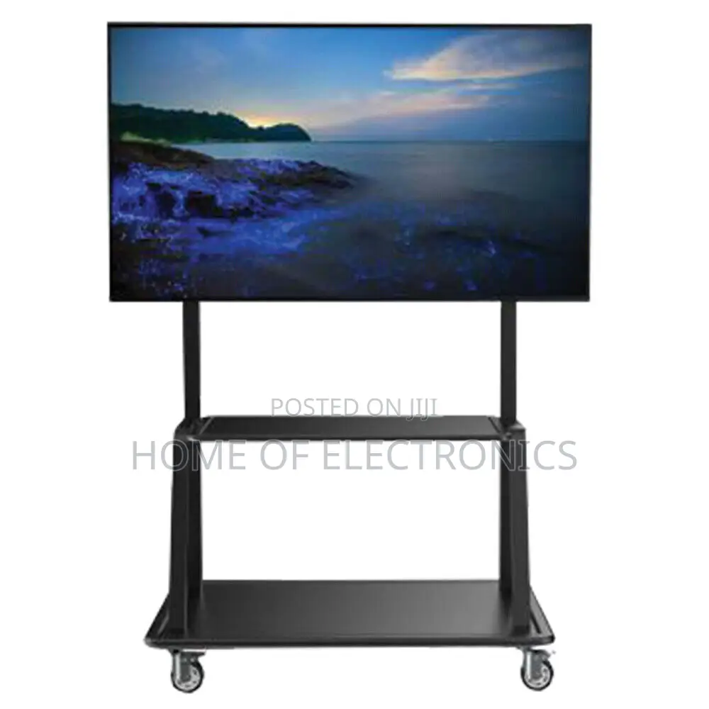 Less Price Movable Trolley Tv Stand With Wheels(60-100 Inch)