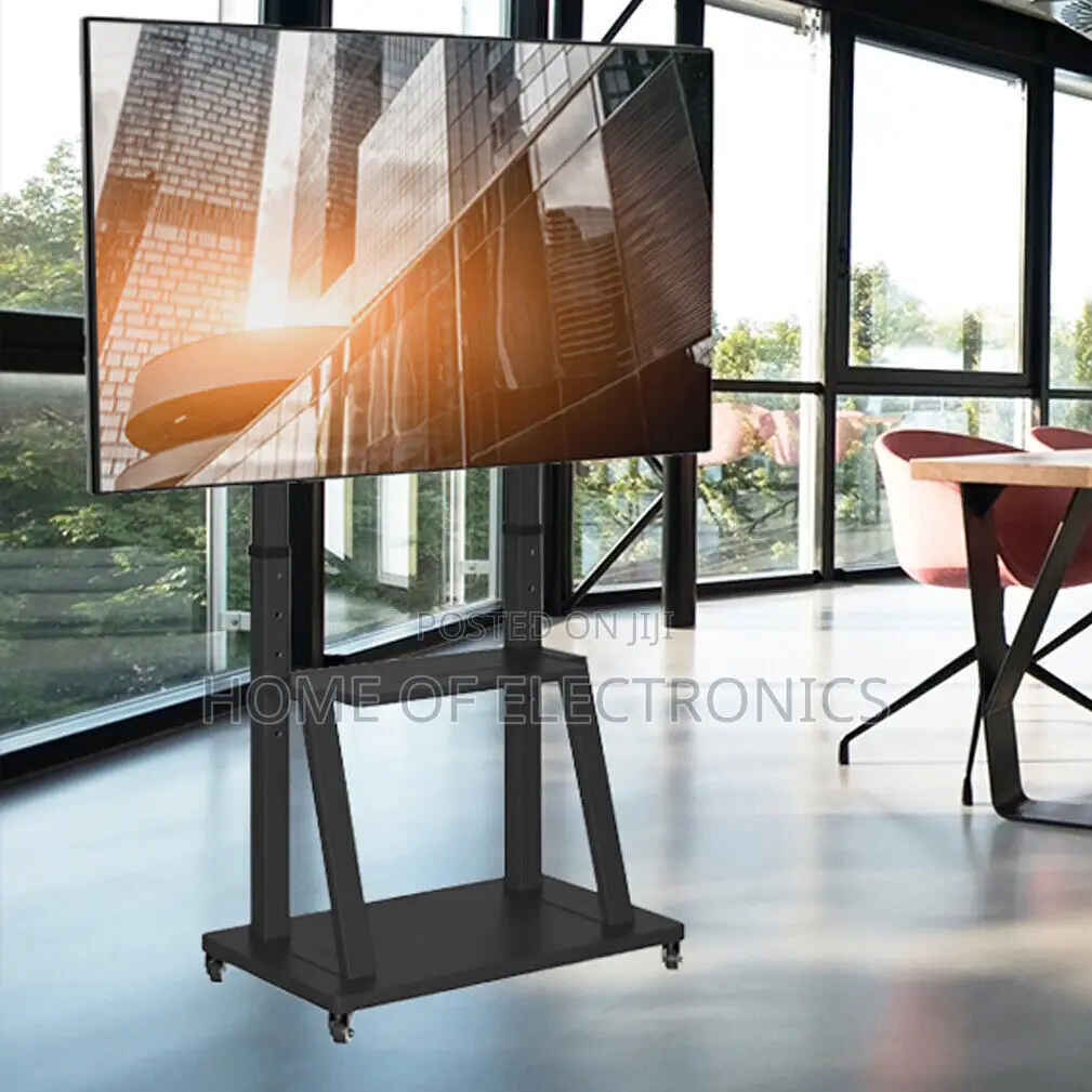 For Heavy TVS Mobile Trolley Tv Stand + Wheels(60-100 Inch)