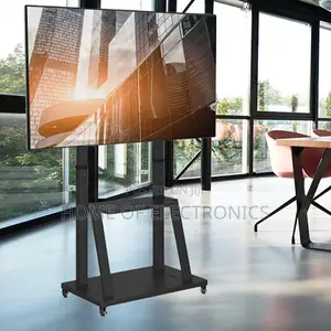 For Heavy TVS Mobile Trolley Tv Stand + Wheels(60-100 Inch)