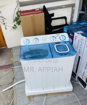 Effortless Cleaning Nasco 7kg Spin Dry Washing Machine.