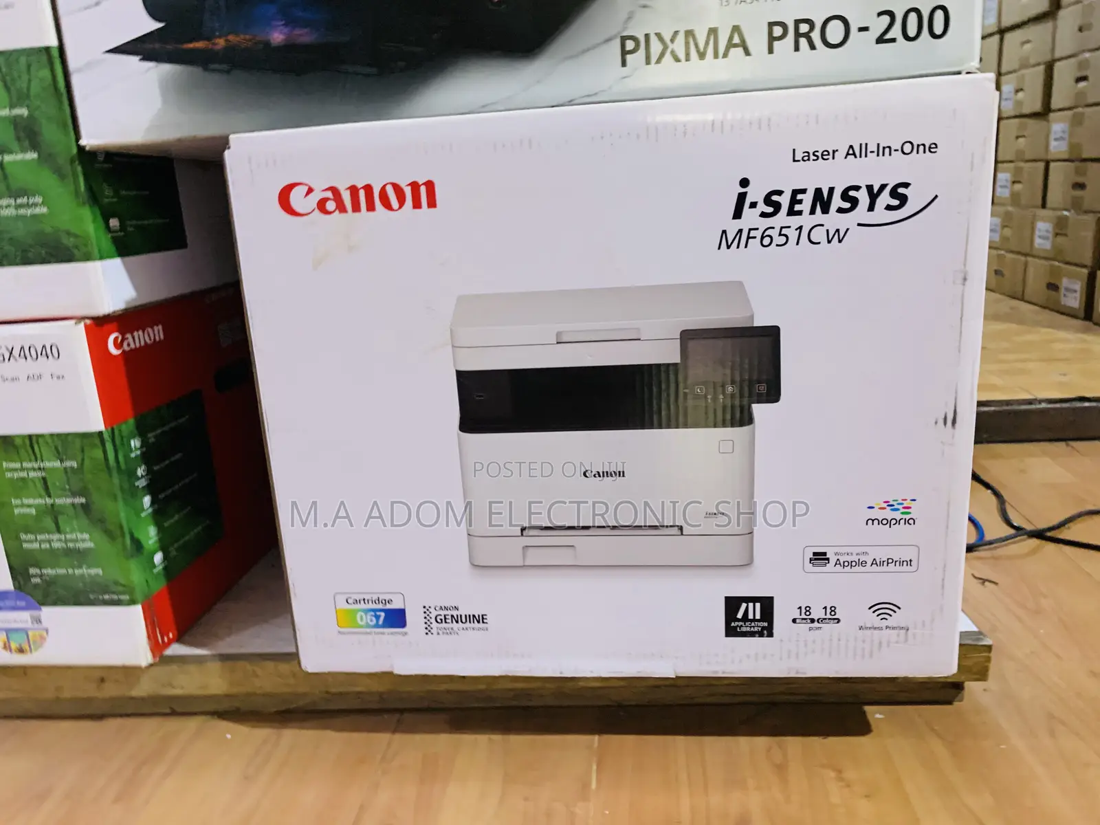 With LCD Touchscreen Displays Canon Isensys Mf651cw Printer