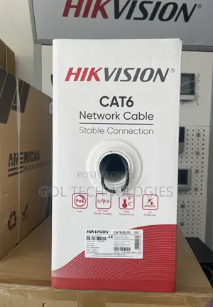 Hikvision Pure Copper Cat6 Cable Ds-1ln6outpe Full Copper