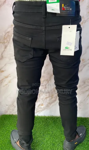 Lacoste Black Jeans Trousers for Men