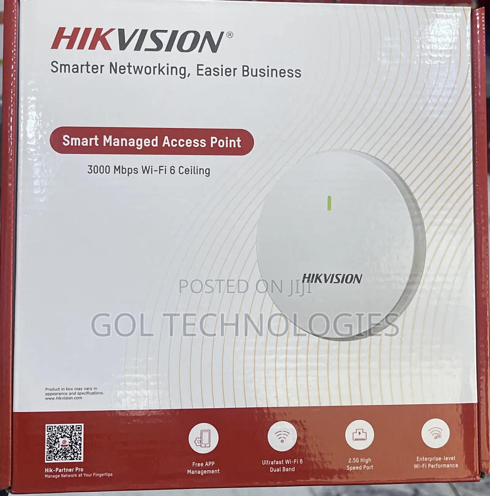 Hikvision Wireless Access Point U6 or Wifi 6 Ds-3wap622e-Si