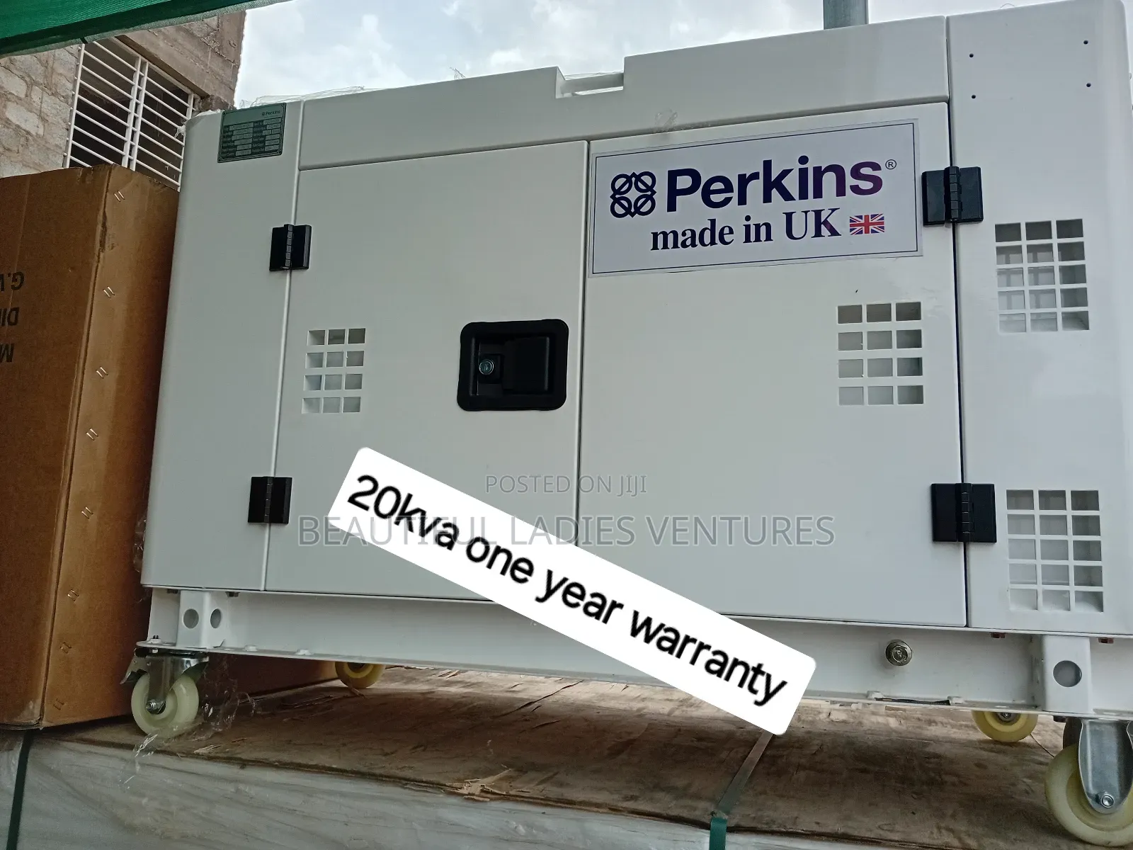 White Perkins Generator 20kva