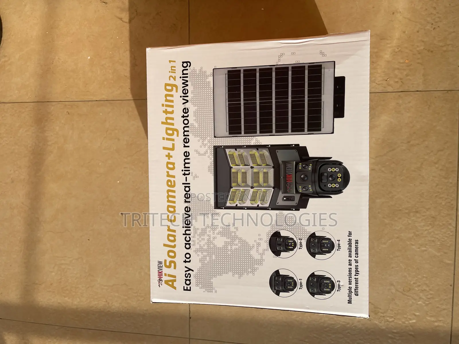 Hikview 4g Solar Street Ligh Camera Dual Lens (2 in 1)