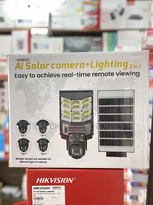 Hikview 4g Solar Street Ligh Camera Dual Lens (2 in 1)