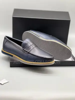 Clarks Unisex Classic Loafers Blue Black