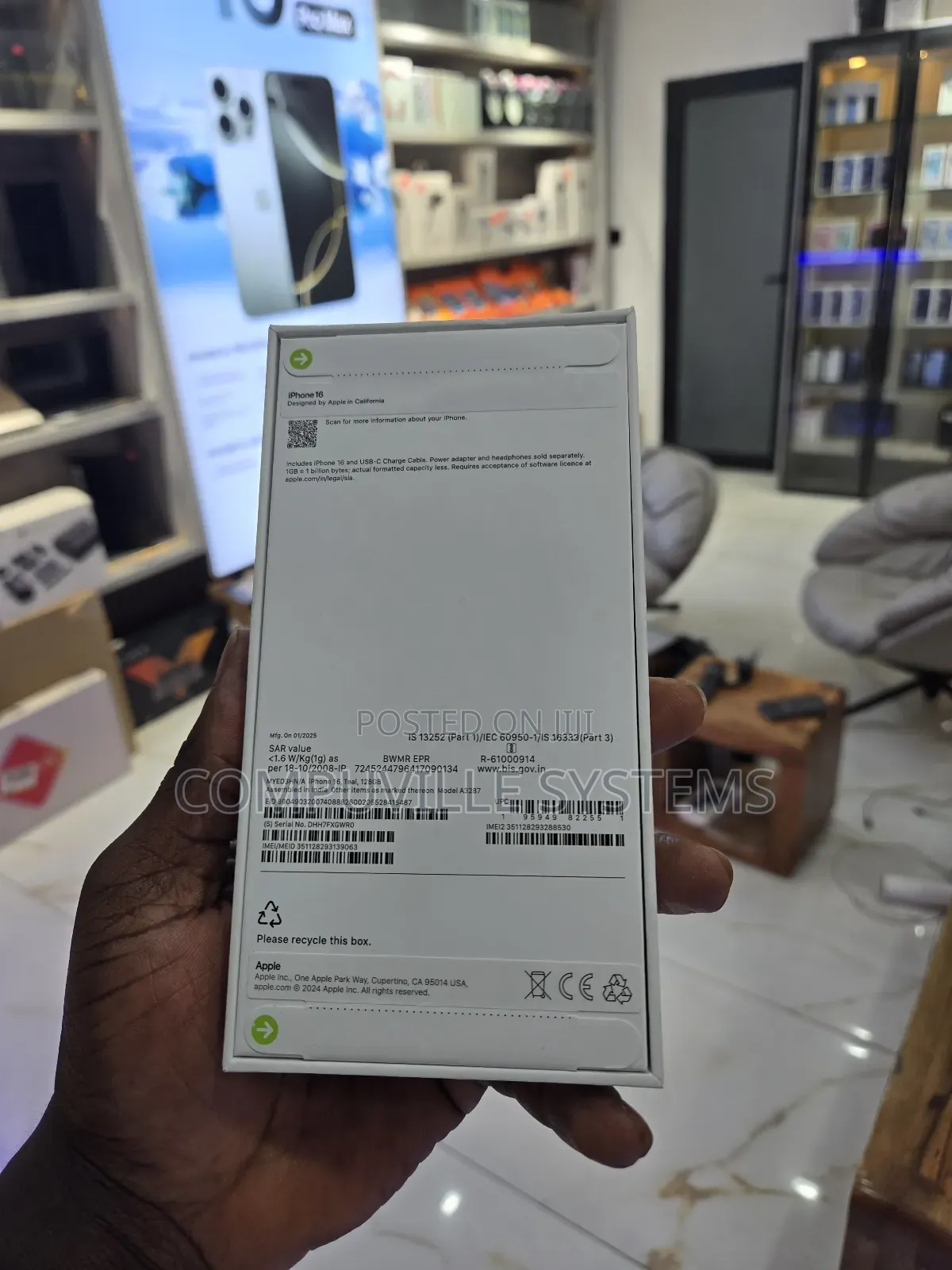 New Apple iPhone 16 128 GB Green