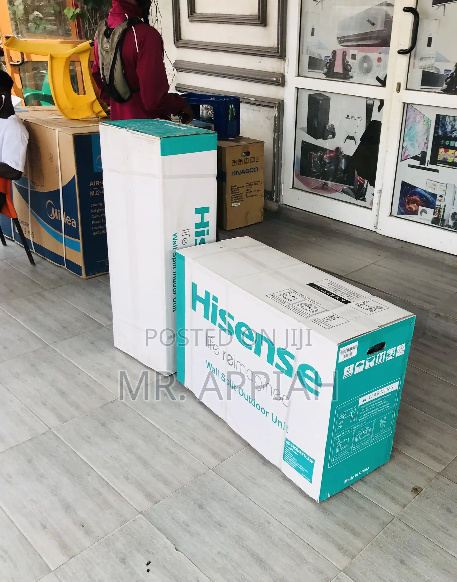Sleek Hisence 2.0hp Split R410 Gas Air Conditioner(White)