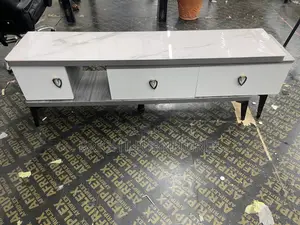 Modern Luxury Adjustable Glass Top Tv Stand With Drawers