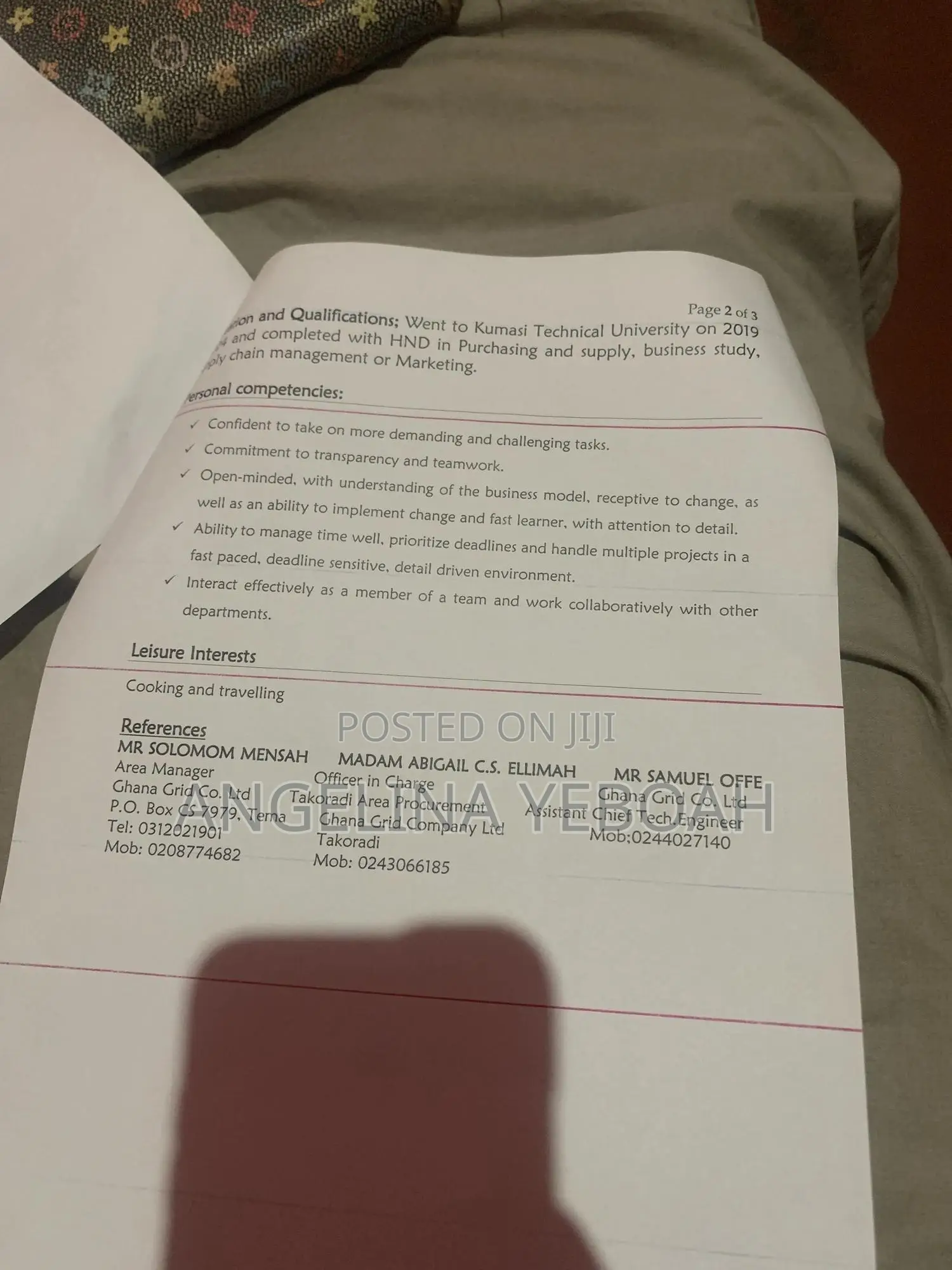 Manufacturing CV