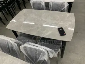 Marble Dining Table With Chairs (Strong and Firm)