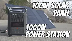 1000w Portable Power Station With Solar Panel