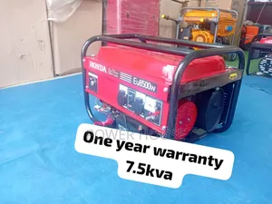 Long Standing Honda Petrol 7.5kva Generator 8500watts Honda