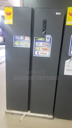 Nasco-425 Ltr-side-by-side-refrigerator-metalic-silver