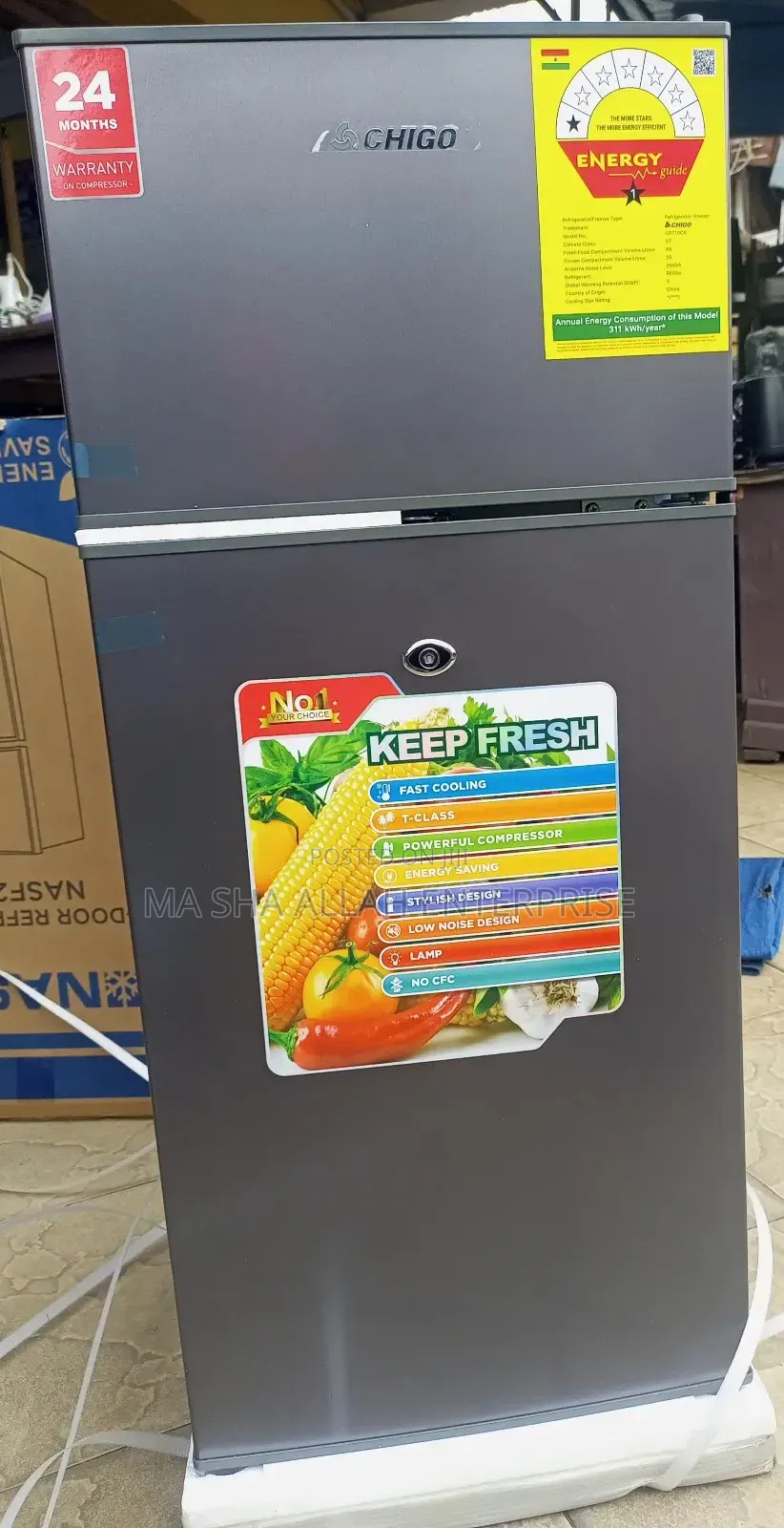 Chigo Crt10c8 Double Door Refrigerator