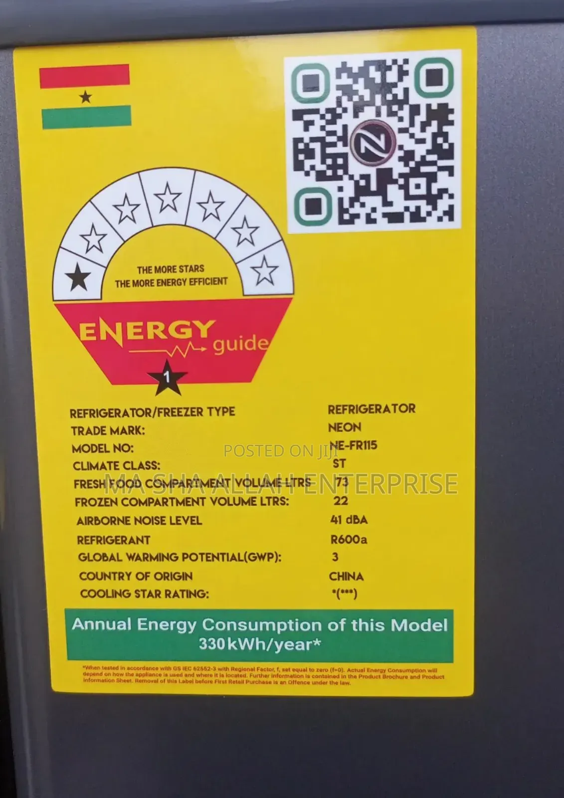 Neon 95 Liters Double Door Refrigerator