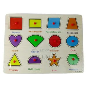 Wooden Shapes Puzzle Board