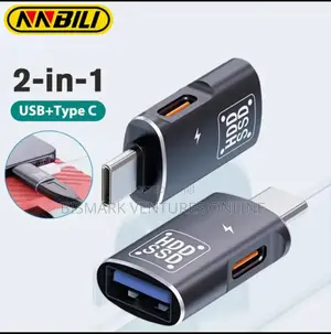 2in1 Usb-C Type-C to Usb 3.0 Female Otg Dc Power Adapter