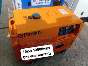Yellow 10kva Perkins Diesel Generator 13000watt