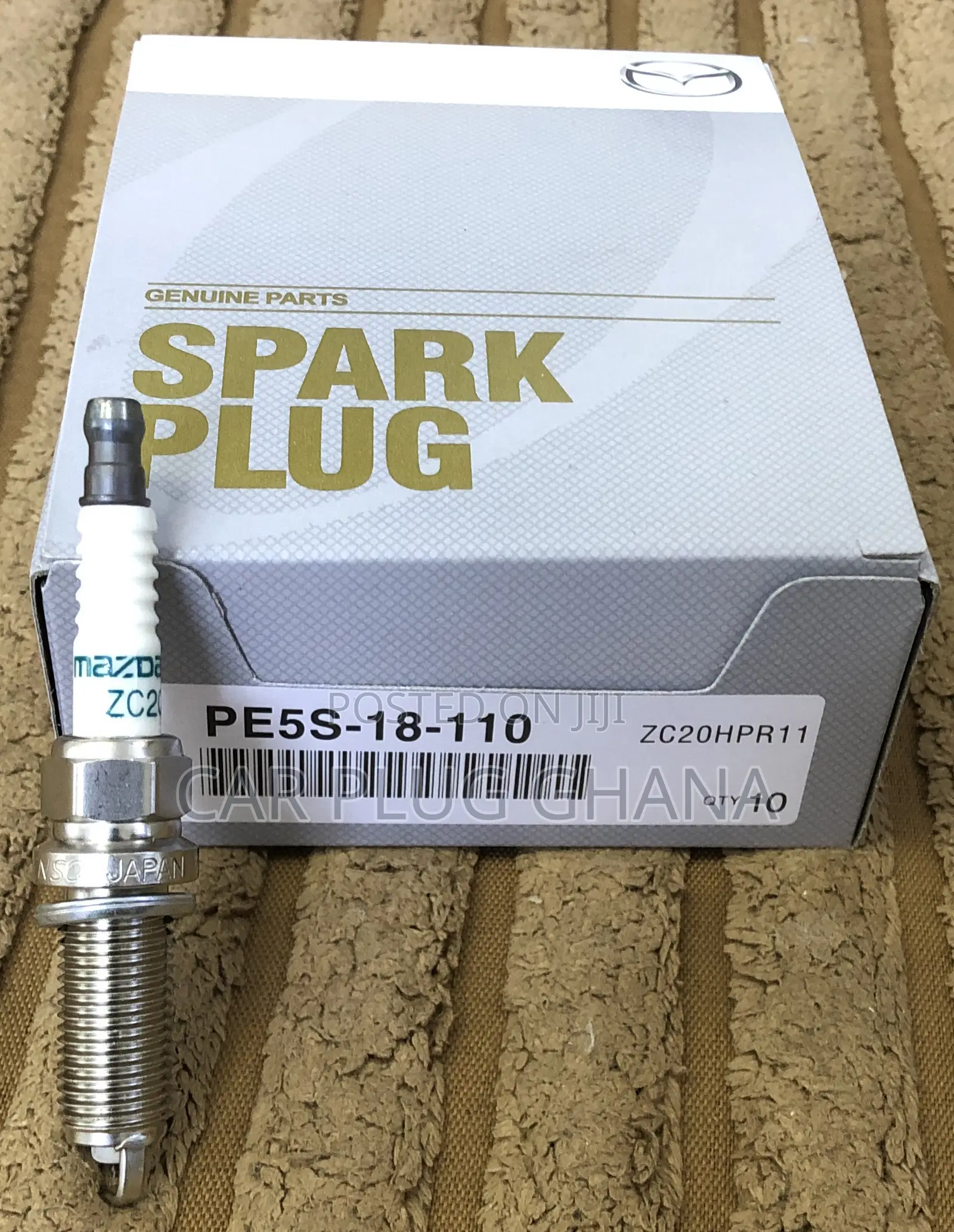 Mazda Denso Pe5s-18-110 Zc20hpr11 Double Iridium 14 Long