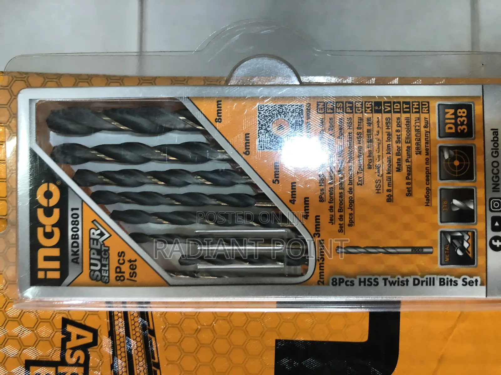 Ingco HSS Twist Drill (8pcs)