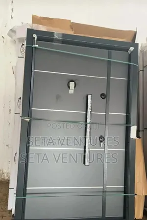 Silver Greyish Heavy Door