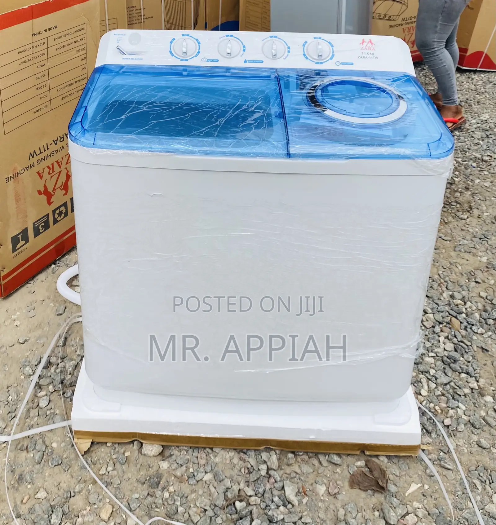 Original Zara 11kg Semi-Auto Wind Jet Dry Washing Machine