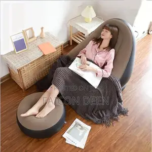 Original and Leak -Resistant Air Sofa Chairs + Free Pump