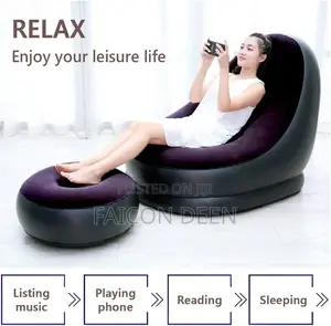 Comfort That Goes Where You Go ;Inflatable Air Sofas+ Free Pump