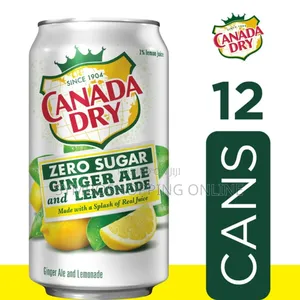 Canada Dry Zero Sugar Ginger Ale and Lemonade 12 Pack Cans