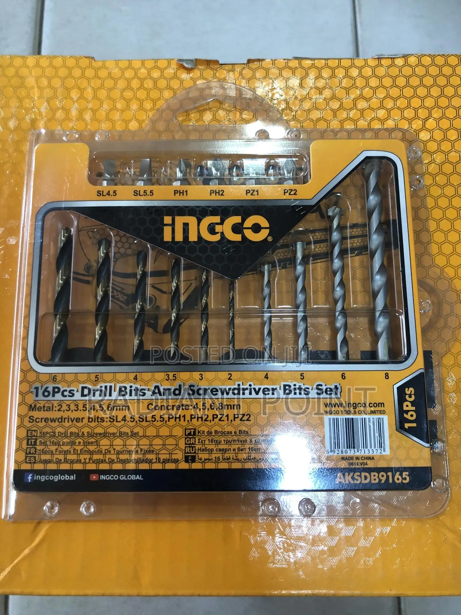 Ingco Drill Bits and Screwdriver Bits Set