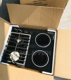 Efficient Kenwood 60cm 2 + 2 Inbuilt Electric and Gas,Black